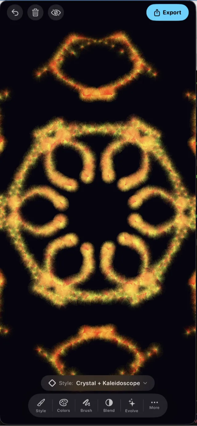 Crystal + Kaleidoscope artwork