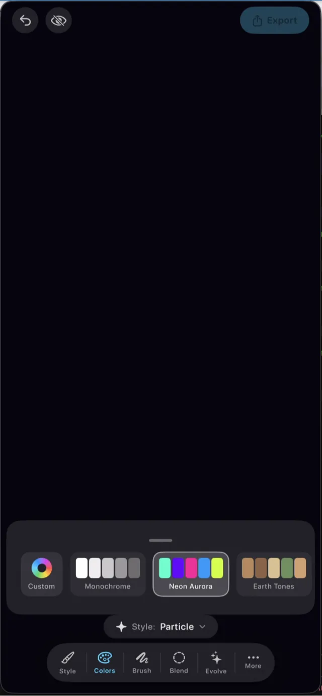 Color palette selection