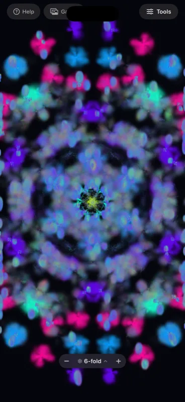 Blue pink and gray kaleidoscope