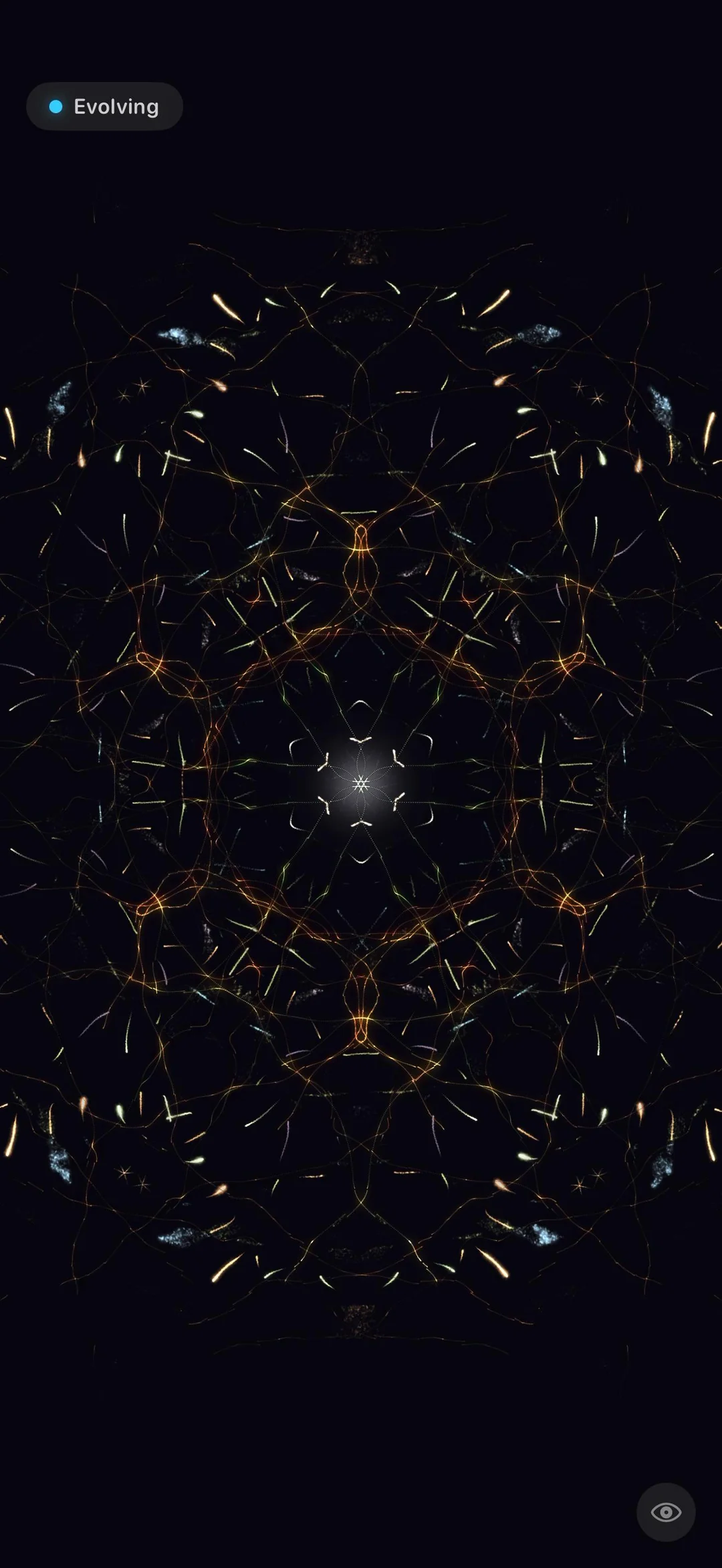 Kaleidoscope with thin intricate lines