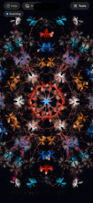 Multi-color crystal artwork