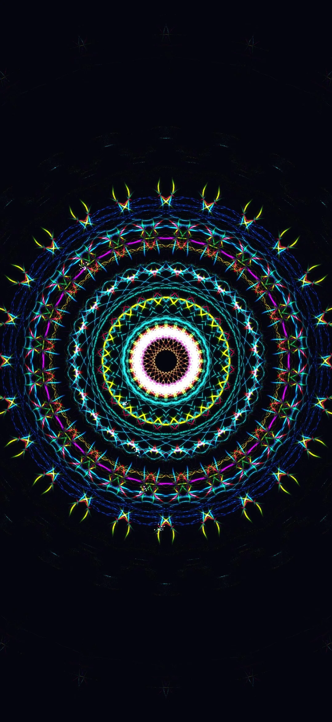 The Orbit with layered neon concentric rings