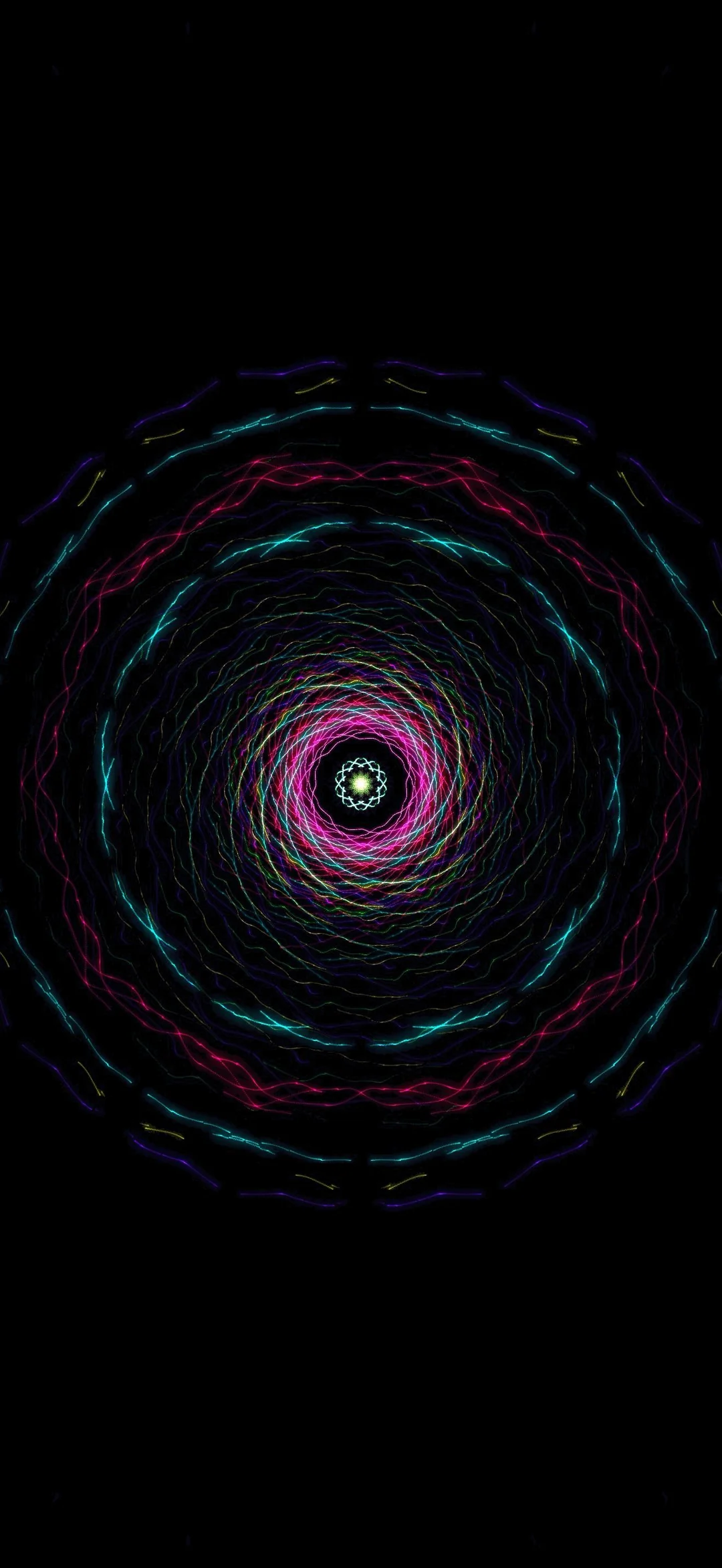 The Resonance with glowing symmetric patterns
