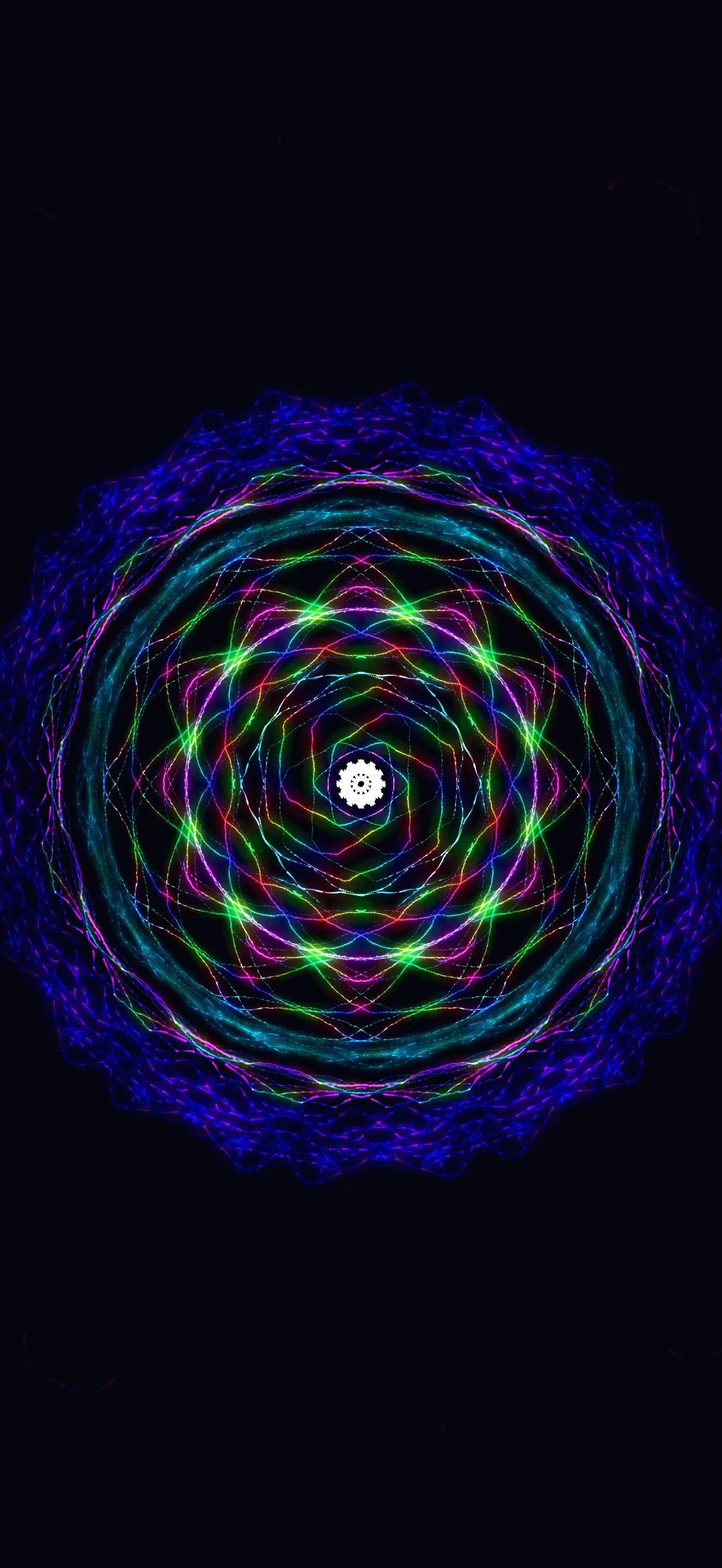 Spirograph neon artwork