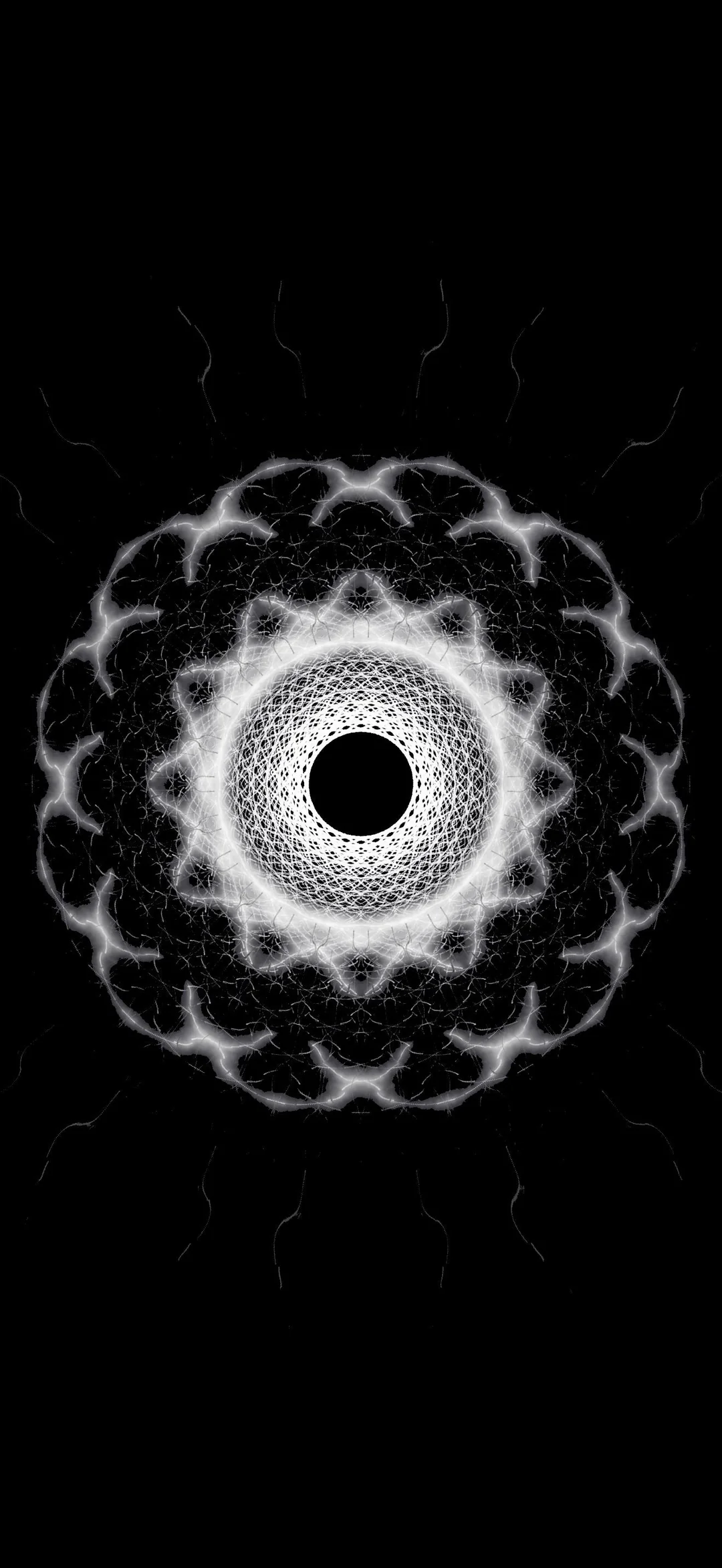 Void circuit monochrome artwork